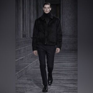 Patrik Ervell Black Alpaca Bomber Jacket